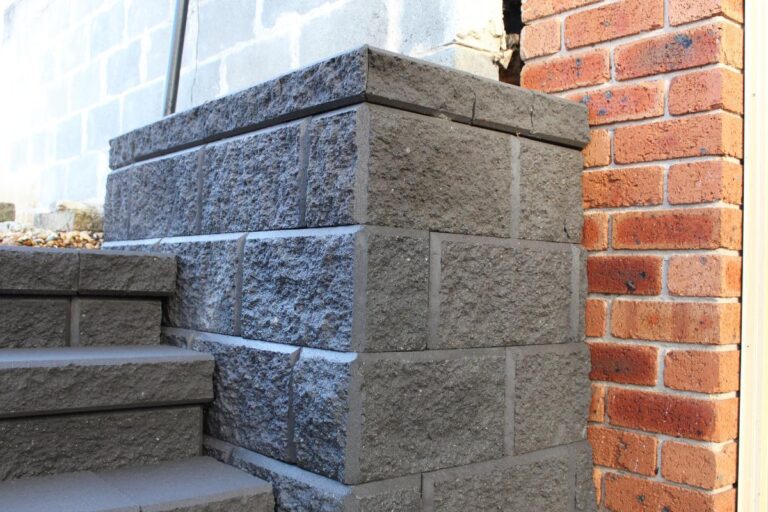 concrete block wall