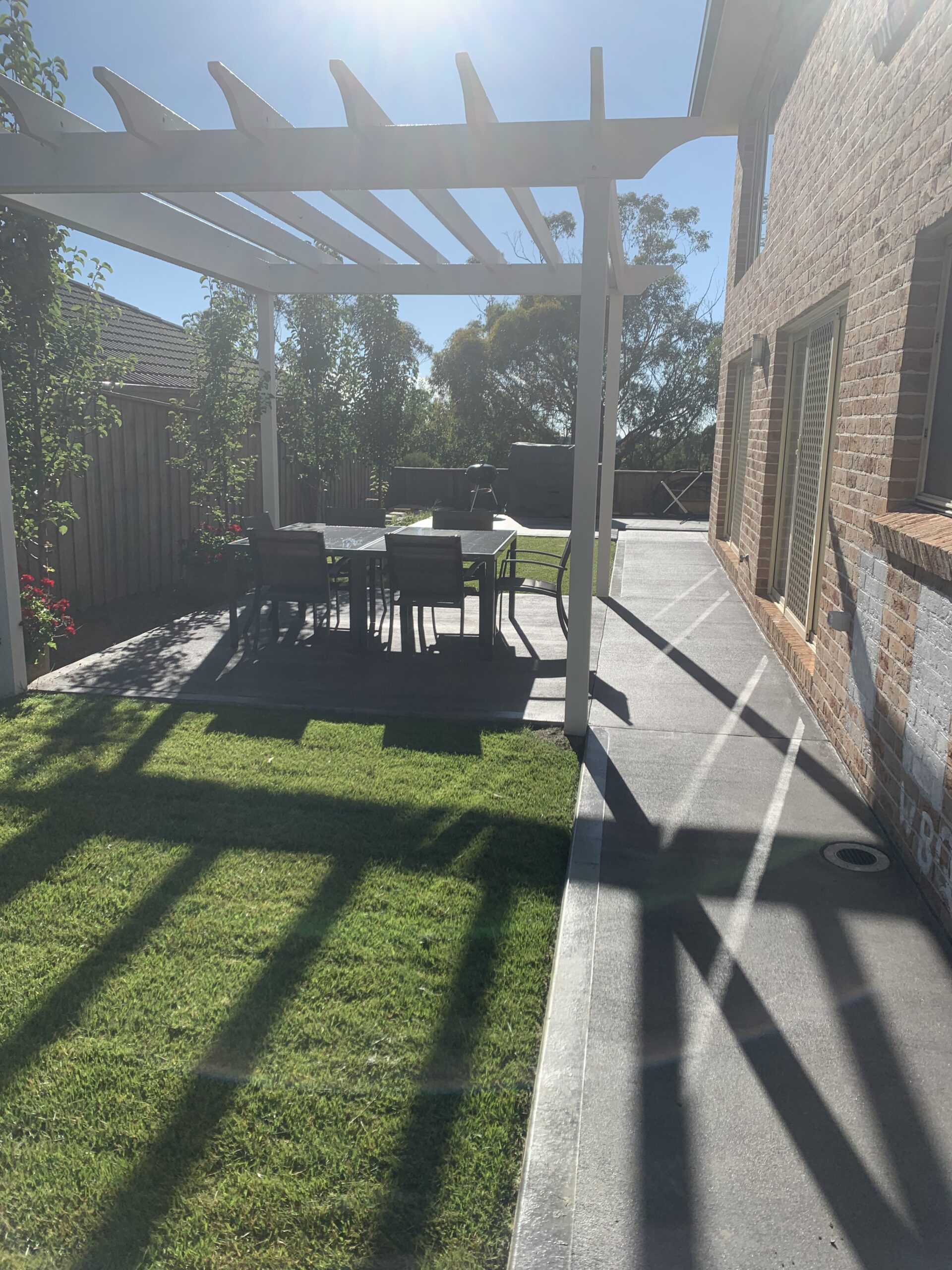 concrete entertaining zones